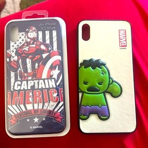 2 iPhone XS Max case Marvel series